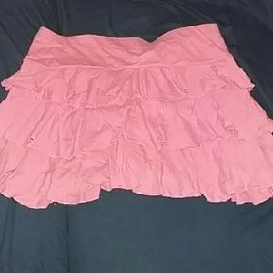 Pink, girls size 18, limited too, ruffle skirt
